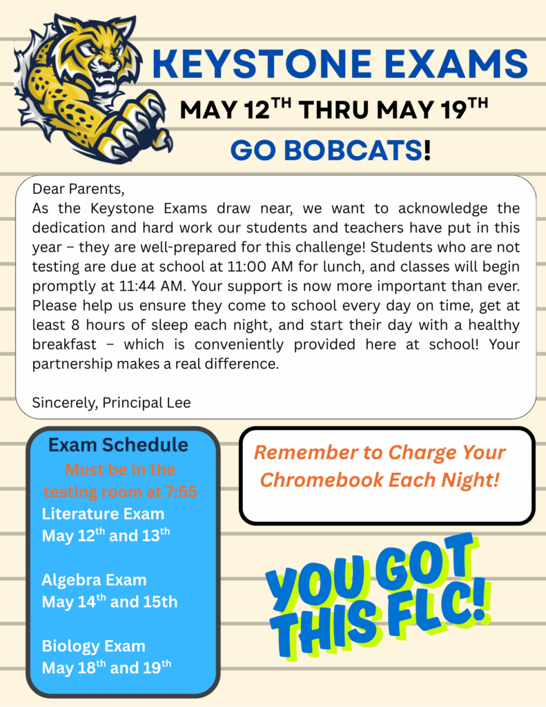 FLC Keystones Keystone Exams poster