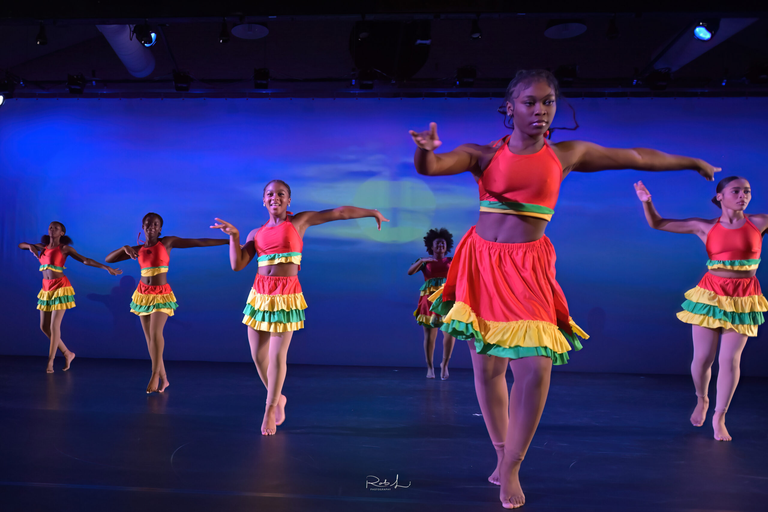 students dancing