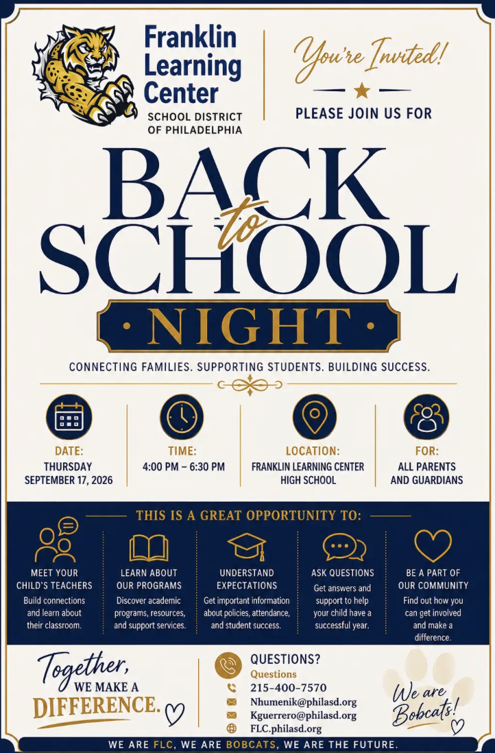 Back to School Flyer English